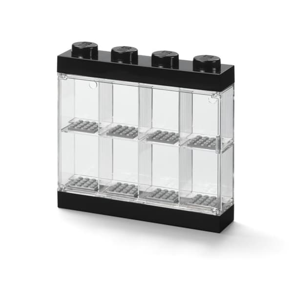 Lego(R) udstillingsskab til 8 minifigurer, sort