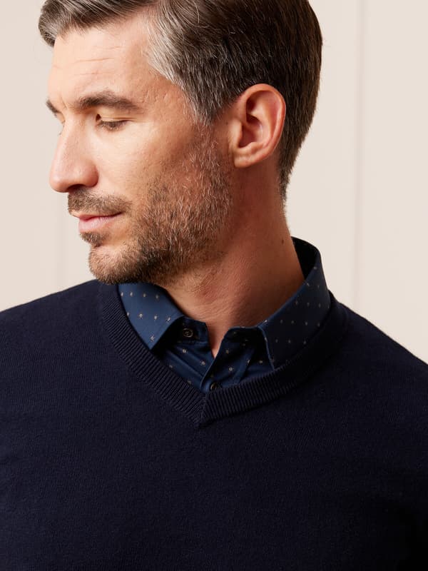 MARINEBLÅ PEASTON SWEATER XXL