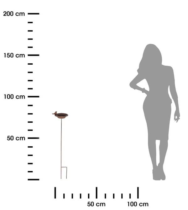 Fågelbad för insättning 76 cm
