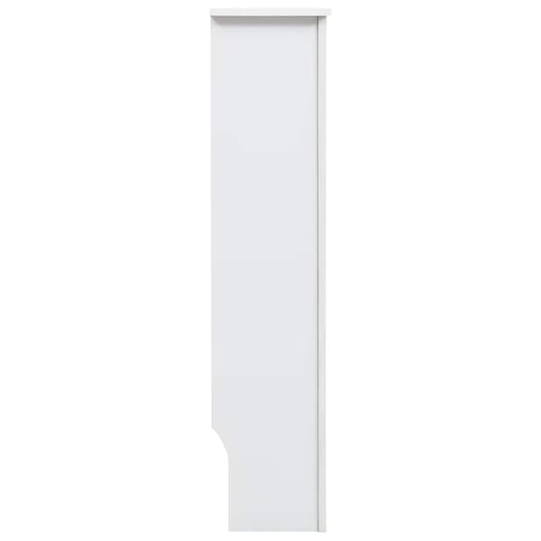 vidaXL Radiatorskydd vit 112x19x81,5 cm MDF