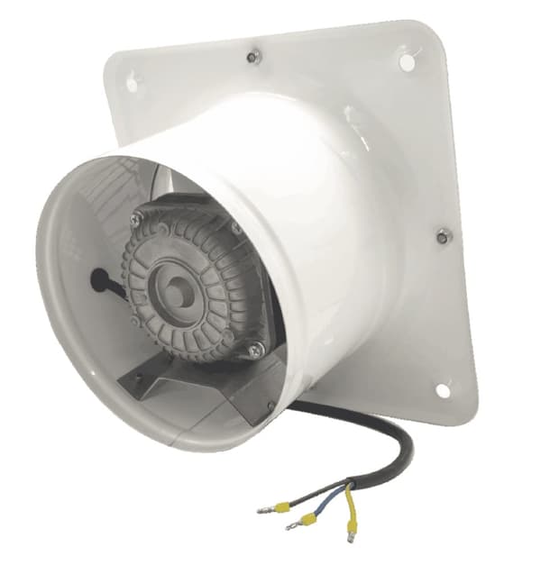 Industriell väggfläkt aRk 200 Vit 400 m3/h Forcerad avluftning