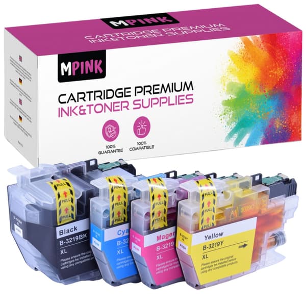 4x blæk til Brother GP-B3219XL CMYK
