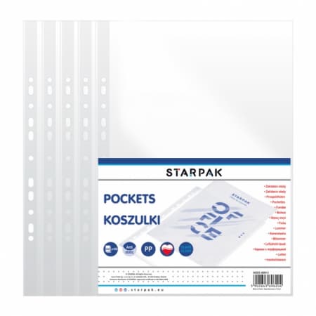 A4 krystalklar pose, 100 stk. 409013
