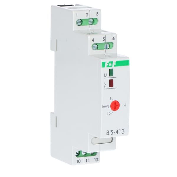 Bistabilt relä med timer, för DIN-skena BIS-413