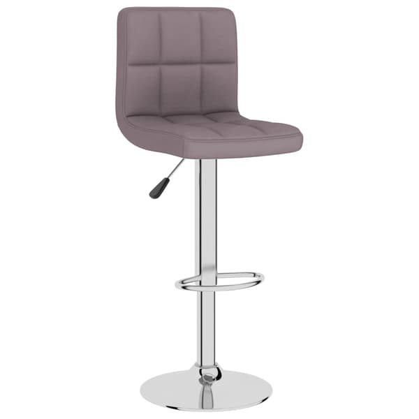 vidaXL Barstolar, set om 2, taupe, tygklädsel