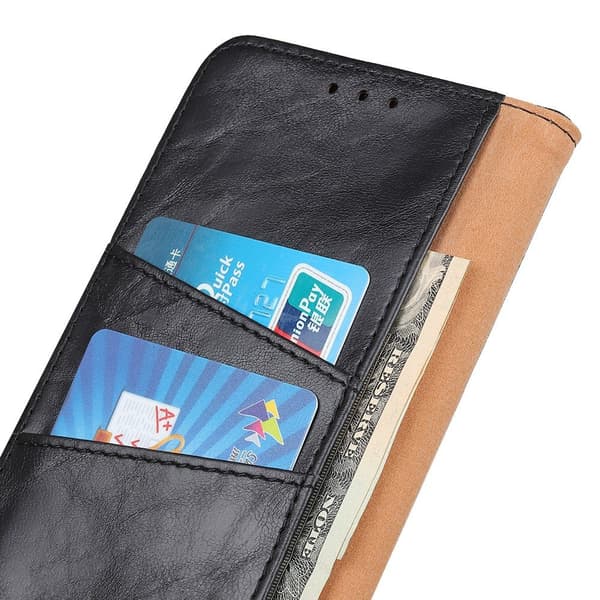 Læderpung til Xiaomi Redmi Note 9 - Sort