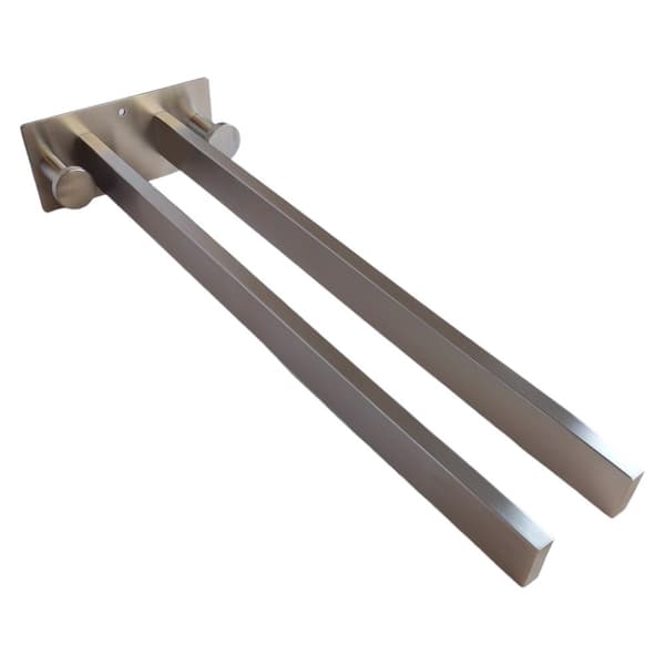 Dobbelt bøjleholder i rustfrit stål 40 cm