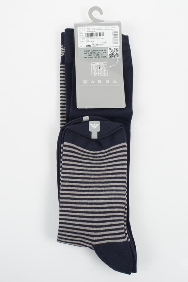 Emporio Armani Calza Stretch Cot 2-Pack Lunga [302301 CC114 00035]