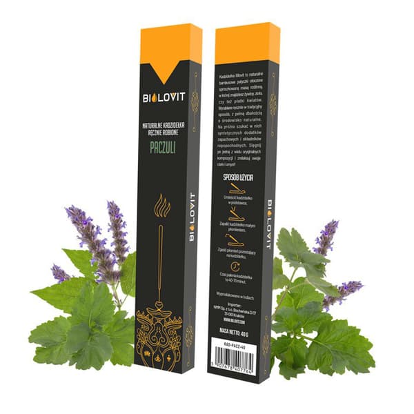 Naturlige røgelsespinde med patchouliduft - 40 g