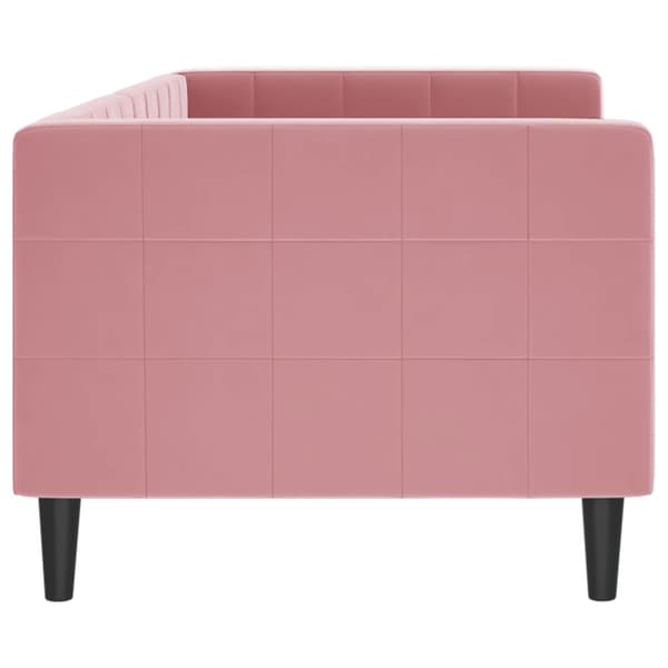vidaXL Bäddsoffa rosa 80x200 cm klädd i sammet