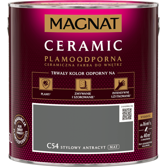 Magnat keramisk stilfuld antracit C54 2,5L