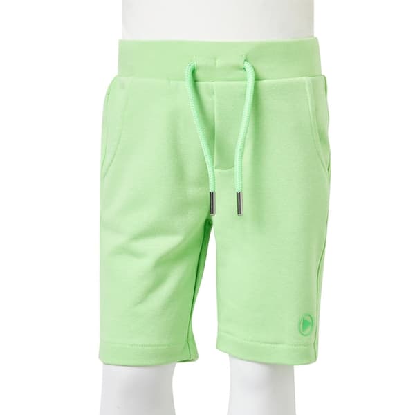 Barnshorts, fluorescerande gröna, 128