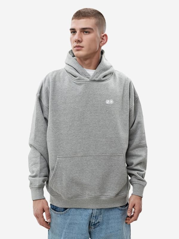 Herre grå Lucky Dice Small Dice Oversized hættetrøje XL