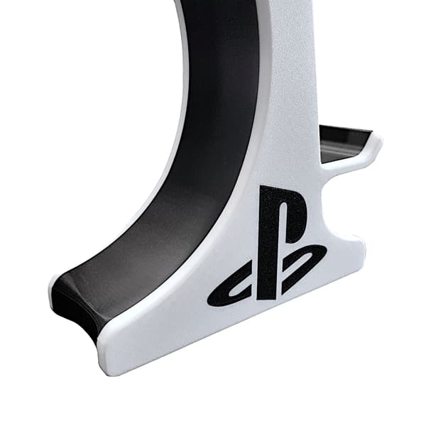 PS V1 Headset Controller Stand Sort og Hvid