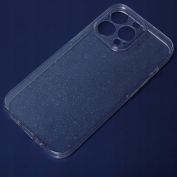 Silikonfodral med glitter och glitter för iPhone 14 Pro+