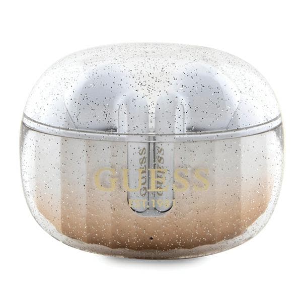 Guess Bluetooth Glitter Gradient TWS In-Ear Hovedtelefoner + Dockingstation, Guld