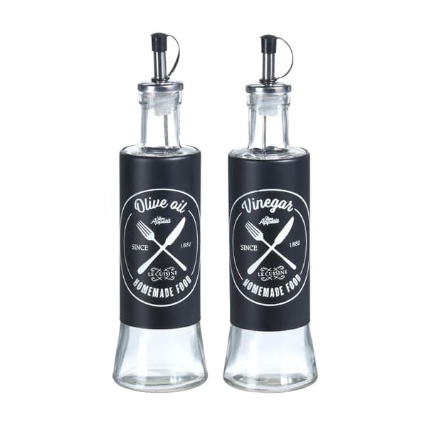 Glasflaske til olie og eddike 2x300 ml