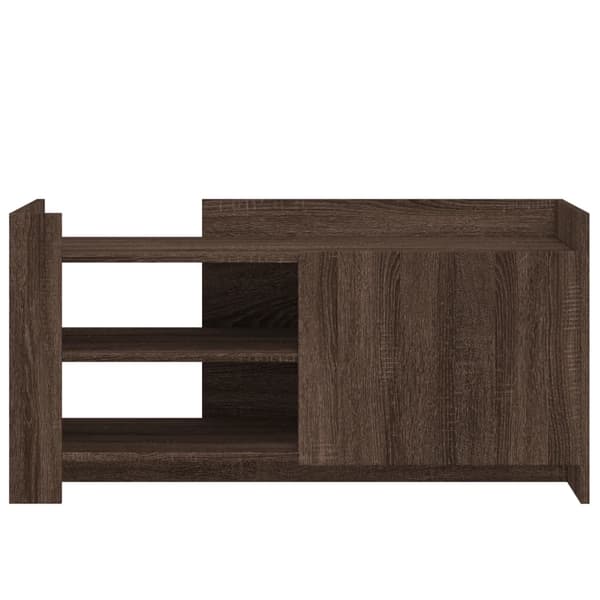 vidaXL sofabord brunt egetræ 100x50x50 cm