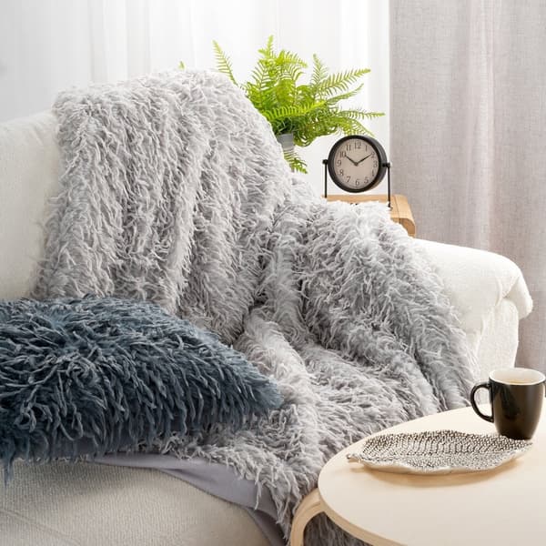 ADORE pälsfilt 130x170 silver