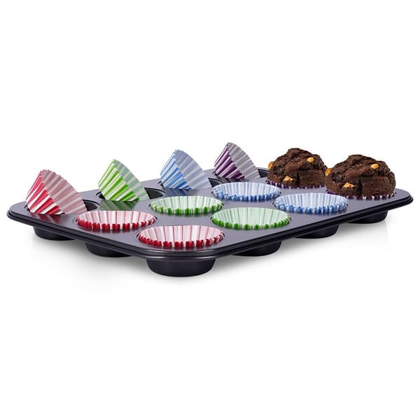 Muffinform med papilotkaer 13 elementer