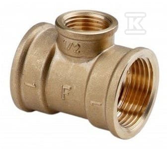 Reducerende T-stykke i messing 3/4X1/2X3/4 F?