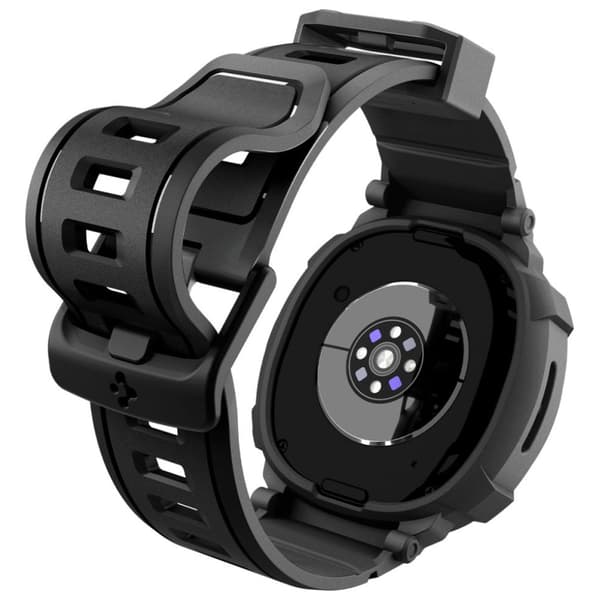 Spigen Rugged Armor Pro Rem til Samsung Galaxy Watch 8 44mm Sort
