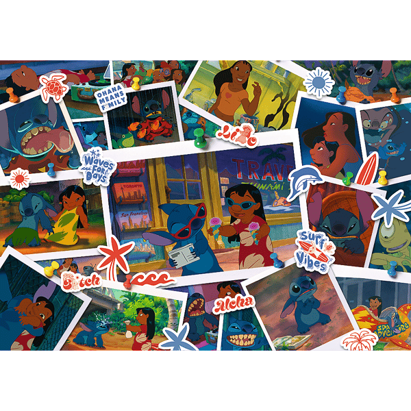 10882 puslespil 1000 brikker - Lilo og Stitch - søde minder