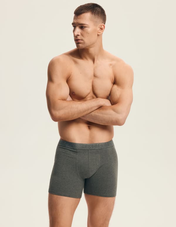 Move Henderson Boxershorts (Långa Ben) 2-pack | Grå M