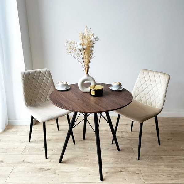PARIS BLACK DTW pyöreä pöytä 80 cm saarni