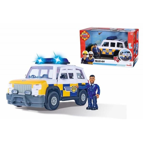 Polisjeep med Brandman Sam-figur