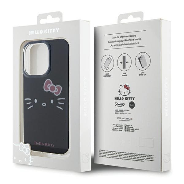 Hello Kitty IML Kitty -kasvosuoja iPhone 13 Pro Maxille, musta