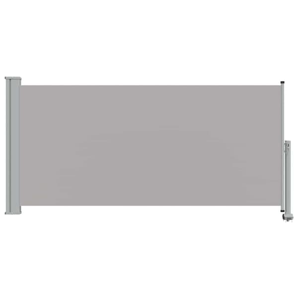 vidaXL Utfällbar sidomarkis för uteplats 120 x 300 cm grå
