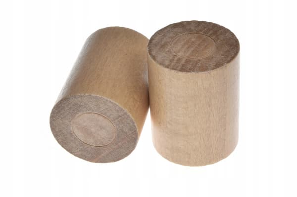 Gardinstangsender Trægardinstangsender 2 stk. Bøg Cylinder