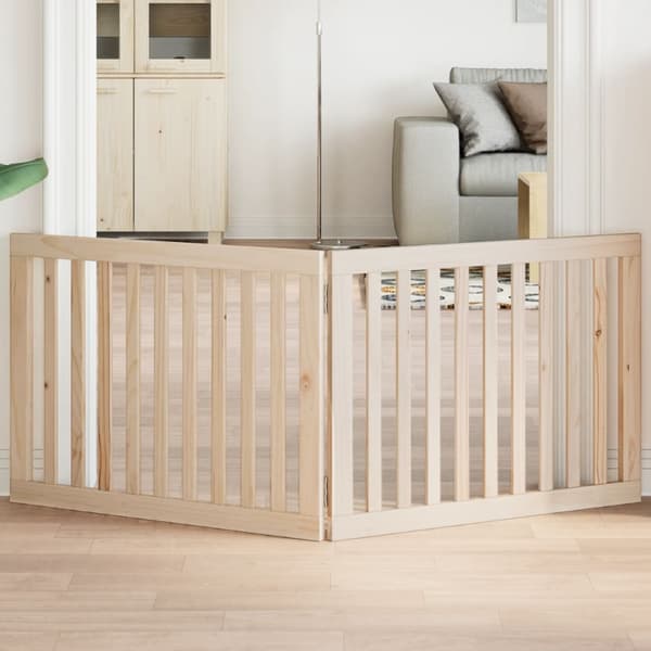 vidaXL foldbart sikkerhedsgitter til hunde, 2 paneler, 160 cm