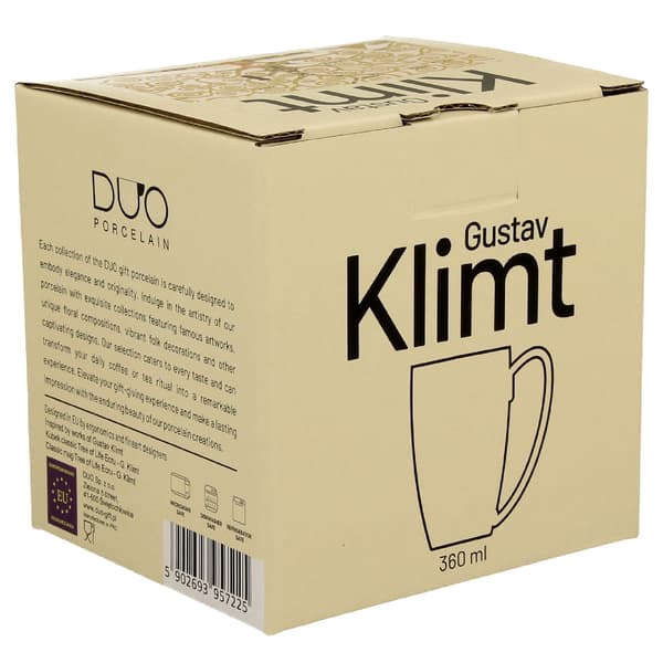 Klimt Ecru Porslinsträdmugg