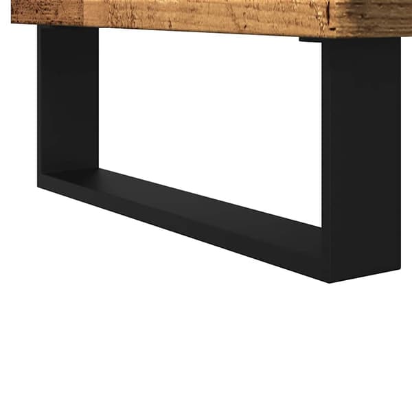 vidaXL håndvaskskab, antik træ, 65x33x60 cm