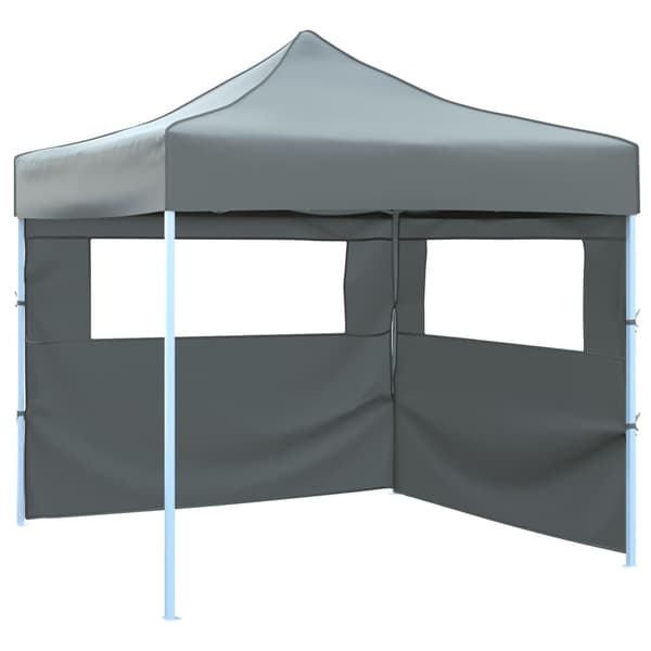 vidaXL foldbart festtelt med 2 sider, 3x3 m, antracit