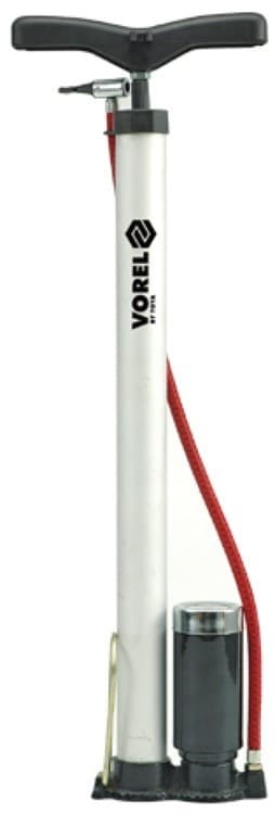 Pelarpump, aluminium med manometer 82021 VOREL