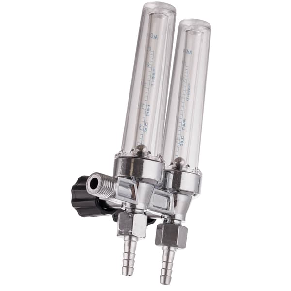 ROTAMETER TIL DOBBELT ARGON CO2 BLANDINGSREDUCER M14 GASTRYKREDUCER