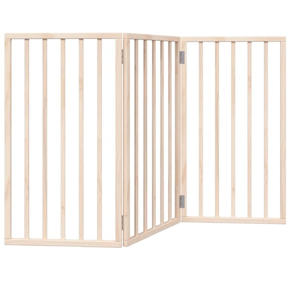 vidaXL foldbart sikkerhedsgitter til hunde, 3 paneler, 150 cm