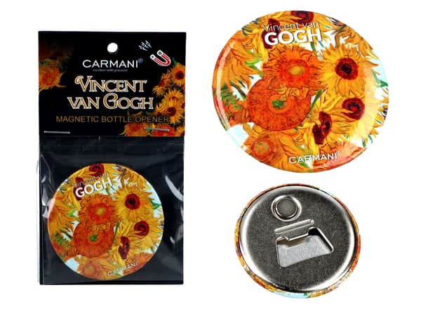 Magneettinen pullonavaaja - V. van Gogh, Auringonkukat (CARMANI)
