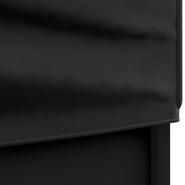vidaXL foldbart festtelt med sider sort 2x2 m