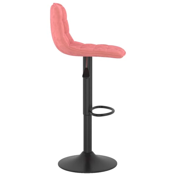 vidaXL Barstolar, set om 2, rosa, klädda i sammet