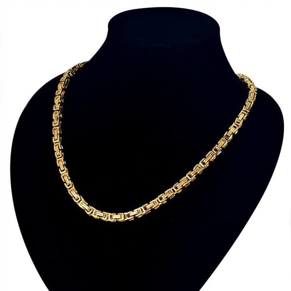 KEDJA Guld Herrkedja Royal Diamond + GRATIS