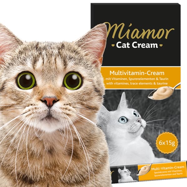 Miamor Kattecreme Multivitamin - vitaminbøffer 6x15g