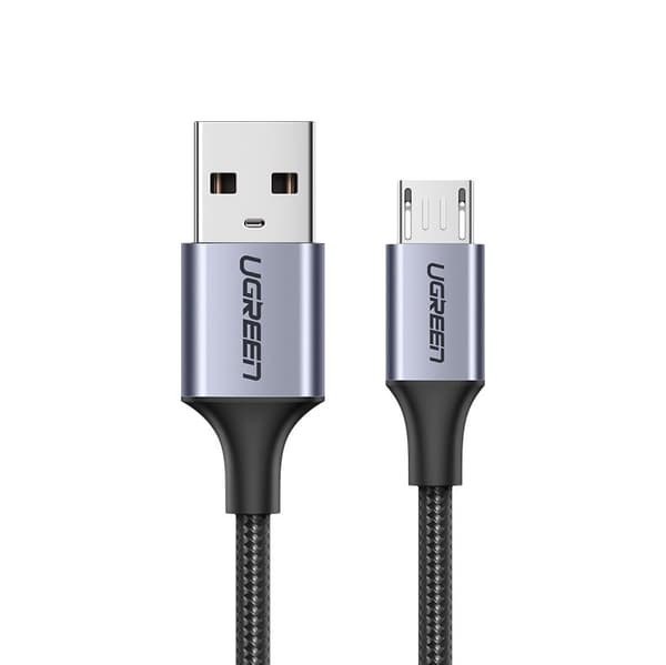 USB - micro USB -kaapeli 1m harmaa