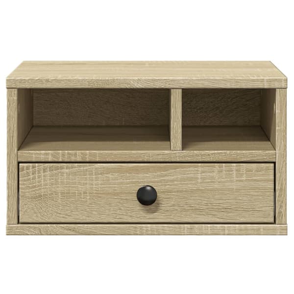 vidaXL printerstativ, Sonoma eg, 40x32x22,5 cm