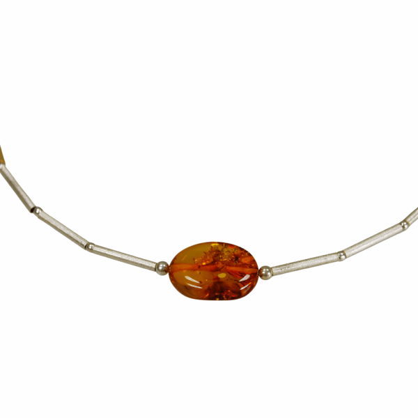 Halsband i konjaksbärnsten - Baltisk bärnstenscollier
