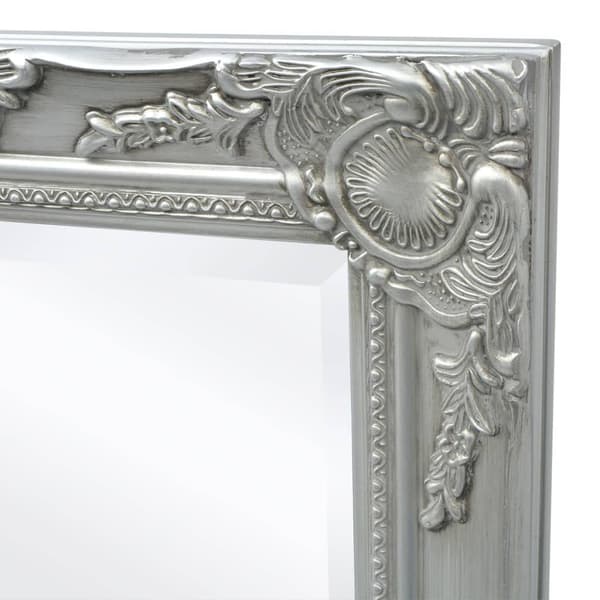 vidaXL Barock väggspegel 100x50 cm silver