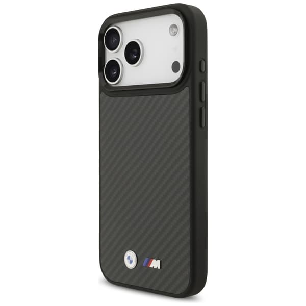 BMW M Kevlar Matt MagSafe-cover til iPhone 17 Pro Max, sort